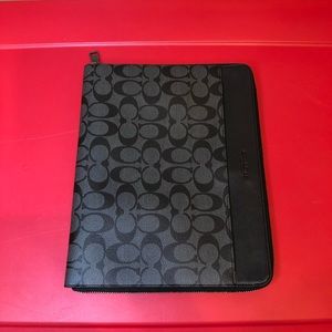 Coach Tech Case Black Canvas